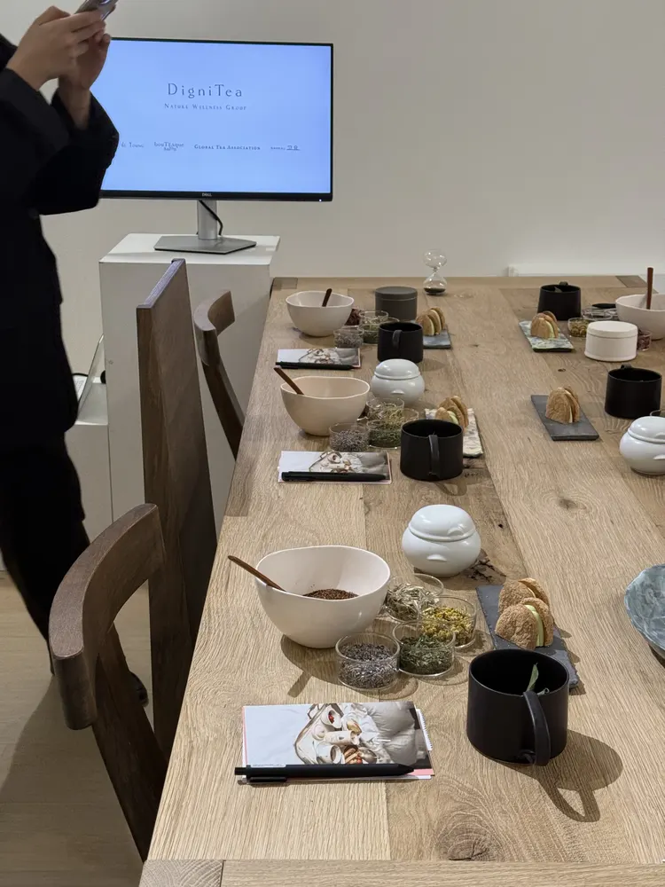 티테이스팅 티 시음 페어링 클래스 테이블 세팅